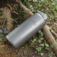 
BOUNDLESS VOYAGE Pure titanium cup 1050ml water bottle outdoor large capacity portable camping sport kettle water cup tea cup Ti3005D 1050ML storage bag