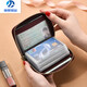 MZXM imported quality new card bag for women's multi-card anti-demagnetization compact card bag for ultra-thin large capacity card, small coffee color
