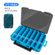 Two-dimensional lure box bait box storage box double-sided double-open tool box portable lure box blue