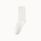 ROGHNY-3 white socks women's calf socks spring and autumn thin mid-calf socks Japanese jk pressure long over-the-knee stockings 1 pair black calf