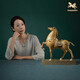 Master Copper <Pferd zum Erfolg> Wohnzimmer Desktop Kupferpferd Ornamente Home Decoration Crafts Horse zum Erfolg (Ruyi Orange)