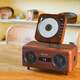 THINKYA A6 CD player retro all-in-one CD player speaker record CD player Bluetooth desktop wooden audio
