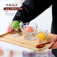 Jiabao Daily Retro Ins Style Internet Promi Cream Cup Restaurant Dessert Ice Cream Cup [verdickt und wird nicht kaputt sein] Pudding Cup 9275 Ice Cream Cup 205ml 1 mit hoher Fußfuß. 1