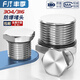 Fengji 304 stainless steel external thread plug M-G-NPT metal solid joint explosion-proof waterproof dustproof plug cover G1/2 (4 points DN15) 304 material