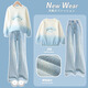 
Ikano I.KARNOW Girls Set Spring Children 2025 New Spring Fashion Fashion Fashion Sweatshirt Girls Medium Big Children's Flared Jeans 4882 White 13131 Blue 160