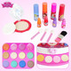 Disney Princess Elsa Children's Cosmetics Non-toxic Little Girl Stage Performance Makeup Box Set Birthday Gift Toys [Princess] Happy Paradise Mini Suitcase