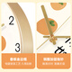 BBA wall clock auspicious small fresh living room home persimmon persimmon Ruyi new Chinese creative decoration clock wall hanging 30cm