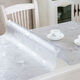 Feather Pocket Transparent PVC Tablecloth Soft Glass Waterproof, Oilproof and Anti-scalding Table Mat Rectangular Coffee Table Dining Table Mat Crystal Plate Tablecloth Upgraded Environmentally Friendly Pure Ultra-High Transparent 1.5 Style Width 70cm*130cm