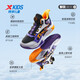XTEP (XTEP) children's shoes for boys' high-top knob button technology function basketball shoes black/ultraviolet light 37 sizes