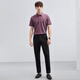 Sieben Markenmänner Casual Frühlings- und Sommer Neue Style Business Casual Fashion Vielseitige Männer schwarze Straight Long Hosen 125JH718 Black 30