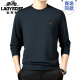 Classic Car Pure Cotton 100% runder Nacken Langarm T-Shirt Herren Herumn Business Casual Pullover Herren weicher und atmungsaktives Top-Basis-Hemd 6625 Grau 3xl (vorgeschlagen 170-190jin [Jin gleich 0,5 kg])