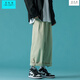 Wu Quanwan 5xl Fett 230jin [Jin entspricht 0,5 kg] Hosen für Männer im Frühling, Sommer und Herbst, trendige lose japanische Mode lässig mit weitem Fetthose K1049 Black 3xl