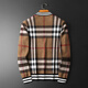 Mr. Guan Herbst und Winter High-End-Männer-Woll-Woll-Strickjacke Business Casual Classic Plaid gedruckter Reißverschluss Sweater 98126 Khaki 4xl