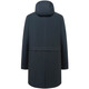 
Caniti mid-length men's sapphire mink liner with hat parka winter warm coat business casual fur dark blue L