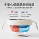 YEEHOO Supplementary Food Bowl, Special Water Insulation Bowl for Baby, Constant Temperature Stainless Steel Children's Tableware Suction Cup Bowl Constant Temperature Bowl, Intelligent Temperature Display [Stainless Steel Inner Bottom]