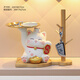 Yishangmei Lucky Cat Housewarming Gift New Year Entrance Ornament Key Storage Rack New Home Moving Gift Living Room Decor Lucky Cat+Storage Rack