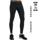 GUIJIAOER breathable sports tights, high elasticity, quick drying, running cropped pants, basketball training leggings, gym bodybuilding pants, pure black trousers 3XL (185-195 height. 175-210 Jin Jin equals 0.5 kg)