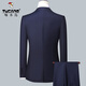 Woodpecker Suit Men's Solid Color Business Casual Suit Professional Formal Men's Suit Two-piece Groom Wedding Dress 801 Gray S/160/Pants 30 Recommended Weight 90-100Jin Jin is equal to 0.5 kg