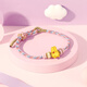 Trendy Acer Sanrio Melody Pure Gold Bracelet Women's Transfer Beads Bracelet Hand Accessories Birthday Gift Melody