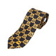 MOSCHINO men's silk yellow double question mark pattern tie 55062 M55558 001 black