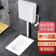 Ronglan squat toilet set household ceramic toilet squat pit with flush tank squat toilet bathroom toilet toilet squat toilet A model with S curve anti-odor front drainage + water tank
