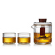 Mesni Glass Travel Tea Set Portable Quick Cup One Pot Two Cup Teapot Kung Fu Tea Set Tea Maker