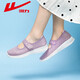 Huili Mother Chaussures Soft Sole Pedal Grand-mère Chaussures simples confortables Femmes Femme 0896-Purple 39
