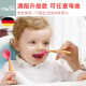 SUPERmama Newborn Food Spoon Baby Baby Spoon Rice Cereal Spoon Learning to Eat Training Practice Spoon Chopsticks Elbow Spoon Bend Fork Spoon [Grass Pink]