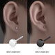 Mansheng Pure 999 Pure Silver Ear Hole Earrings Men's Trendy Personalized Ear Bone Nails 2026 New Single Earrings Men's Earrings One Black Earrings Whole Body 999 Pure Silver
