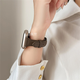 Xingying Wine Red Small Taist S10 Huaqiangbei S9 STRAP ULTRA2 mince en cuir authentique adapté à Iwatchs8 / S9 Apple en cuir fin milk Couleur Apple Iwatch Nouveau S841mm