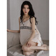 
Shi Jingya pajamas for women in summer pure cotton thin sleeveless suspender shorts for summer simple and fashionable outdoor home clothing suit CXH 12243 suspender women L