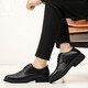 Playboy (PLAYBOY) leather shoes men's shoes 2025 autumn and winter formal shoes men's simple British business casual shoes black 40