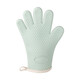 Iron Helper 2 Pack Microwave Anti-scald Gloves Insulated Thickened Silicone Kitchen Steam Oven Special Mint Green 2 Pack + Hook