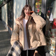 Hooded short down jacket for women in winter, super good-looking for little people, 90 white duck down thickened jacket, color matching XS