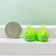 Luminöse Kaktus -Ornamente in der Autozentrum Konsole Dekoration DIY Accessoires Kinder Studenten belohnen kleine Geschenke Leuchtend Cartoon Sukkulente Kaktus Set 12