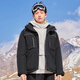 Carbin Men's Ropa 90 Deck Down Jacket Otoño e Invierno Nuevo chaqueta tibia suelta Ropa de trabajo Comodidad H Carbón Negro 01 m /170 /48