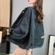 Einfache Richtung Denim Jacke für Frauen Internet Promi Trendy Kurzer loser und vielseitiger 2025 Frühlings- und Herbst-neue Denimjacke für Frauen Top 9929# Bildstil Rauchgrau 10xl S Empfohlen 80-100jin [Jin entspricht 0,5 kg]