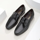 Chrisdien Deny imported men's shoes, calfskin lace-up formal shoes, business leather shoes, commuter derby shoes, black GAG9201N1J 42 (260mm)