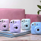 Fuji instax camera + photo paper 10-piece set mini12 instant imaging camera iris purple photo paper set