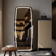 Miroir de vinaigrette Taza Miroir de chambre à coucher entier moderne Miroir de chambre à coucher pour le sol miroir en bronze à la maison Miroir à corps complet 1,8 m