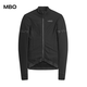 MBO Autumn and Winter Women's Fleece Long Sleeve Cycling Jersey Lightyear Road Cycling Top Black S