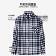Camisa de manga larga de algodón puro yUnting Spring y Autumn New No-Iron and Fur-Furniture Business y casual de mediana edad y jóvenes a cuadros Camisa gris gris cuadrado DM841 42 (sugerido 155-170Jin [Jin equivale a 0.5 kg])