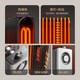 
GREE graphene electric oil tin household electric heater sheet 13 pieces oil tin widen anti-scalding fast heating humidification dry clothes electric heating heating appliance NY23-S7022