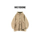 
WE11DONE neutral men and women same style old hooded parka coat coat khaki S