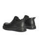 Senda Lederstiefel Herren Winter Neues Einkaufszentrum gleich einfaches flaches Flachboden Freizeitstiefel 41W41DD4 Schwarze Single 40