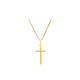 Fat Donglai's same style cross pendant is gold-plated, Nine Years Good Store, Golden Necklace Pendant for Women, Simple Cross Pendant + Necklace + Exquisite Gift Box