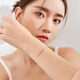 Saturday Fortune 18K Gold Bracelet Women's Honey Color Gold Bracelet Birthday Gift Yellow 18K Gold 16+3cm