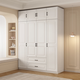 Shengchun package installation wardrobe bedroom flat door simple wooden storage practical European style large wardrobe 160*180*50 main cabinet four doors