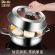 Orado stainless steel visual pot lid tempered glass steamer lid and heightened wok lid explosion-proof and high temperature resistant steamer drawer soup pot lid 30cm applicable inner diameter 30.1-30.8cm available