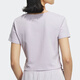 adidas kurzärärmig T-Shirt Frauen Sommer Neue Sportbekleidung gestrickt atmungsaktiven kurzen runden Hals-Top Ji9794 Purple S